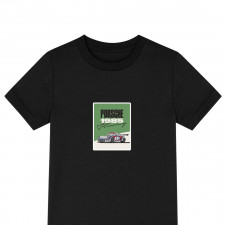 Porsche Tee Shirt T-Shirt Short Sleeve - Porsche 911 Carrera RSR 1985 Racing Green White Background Illustration