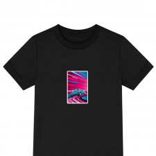 Renault Tee Shirt T-Shirt Short Sleeve - Renault 5 Turbo On Track Illustration Art