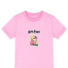 Harry Potter Luna Lovegood Tee Shirt T-Shirt Short Sleeve - Luna Lovegood Quibbler Sticker Art