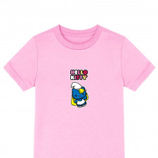 Sanrio Hello Kitty Smurfette Tee Shirt T-Shirt Short Sleeve - Sanrio Hello Kitty Smurfette Sticker