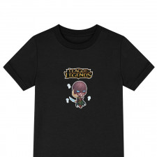 League of Legends Pyke Tee Shirt T-Shirt Short Sleeve - Pyke Big Head and Sword