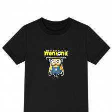 Minions Bob Tee Shirt T-Shirt Short Sleeve - Bob Stuck Hanging