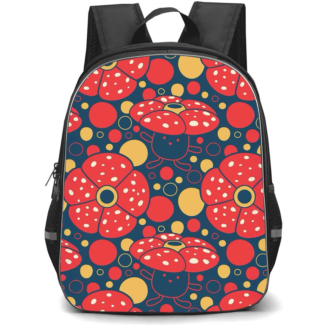 Pokemon Vileplume Backpack StudentPack - Vileplume Red Blue Pattern Art