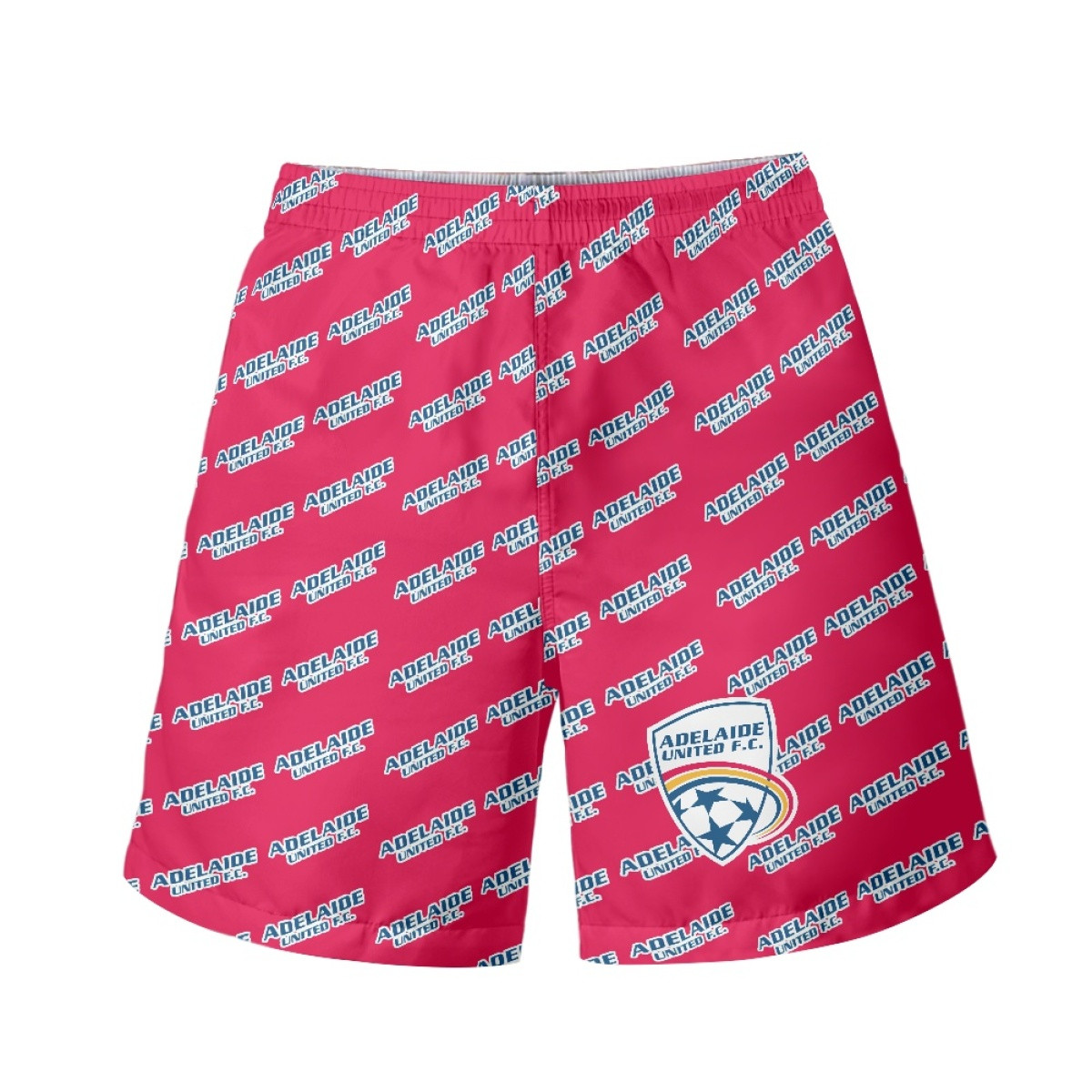 Adelaide United FC Beach Shorts Swim Pants Swimming Trunks - Adelaide United Football Club Medley Monogram Wordmark