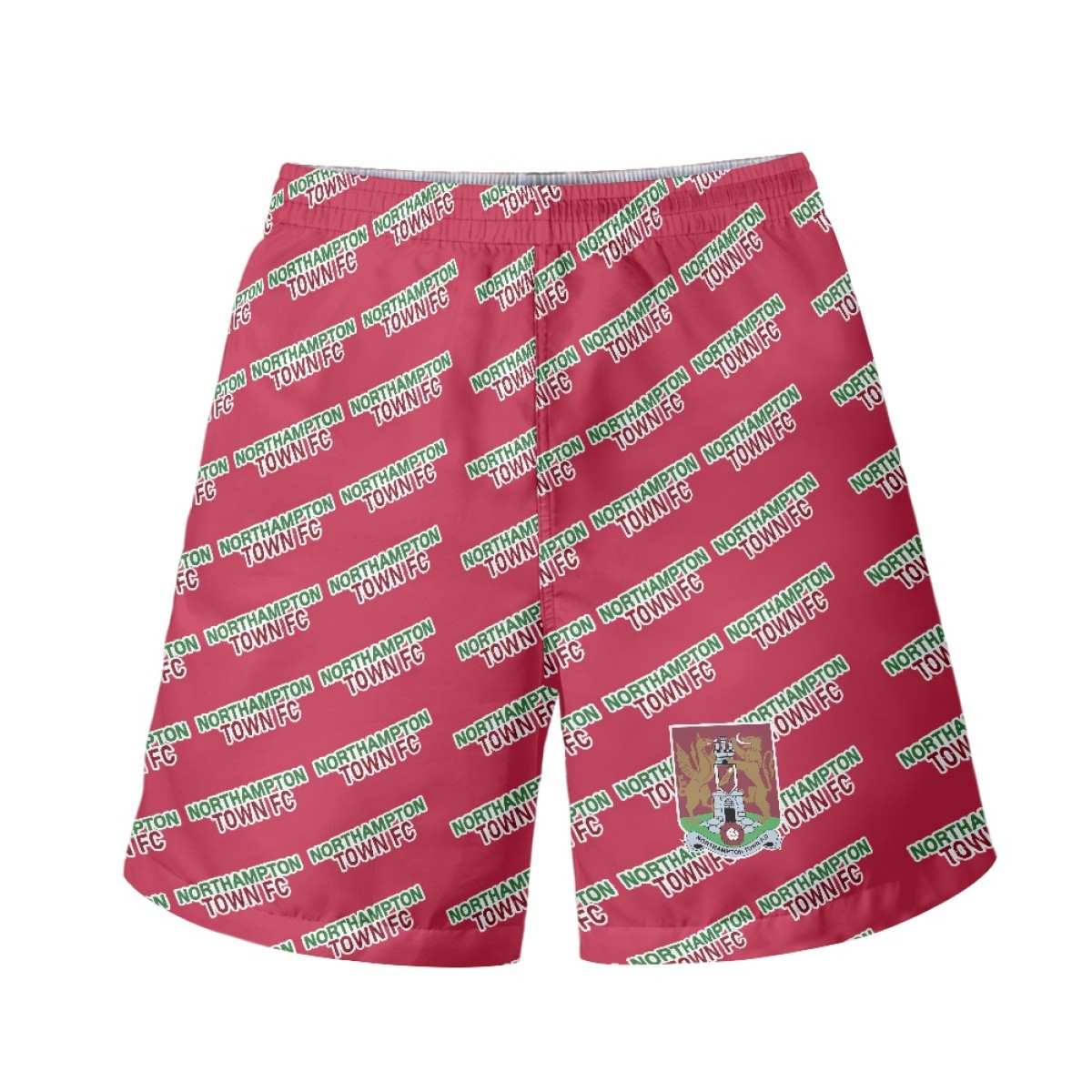Northampton Town FC Beach Shorts Swim Pants Swimming Trunks - Northampton Football Club Medley Monogram Wordmark