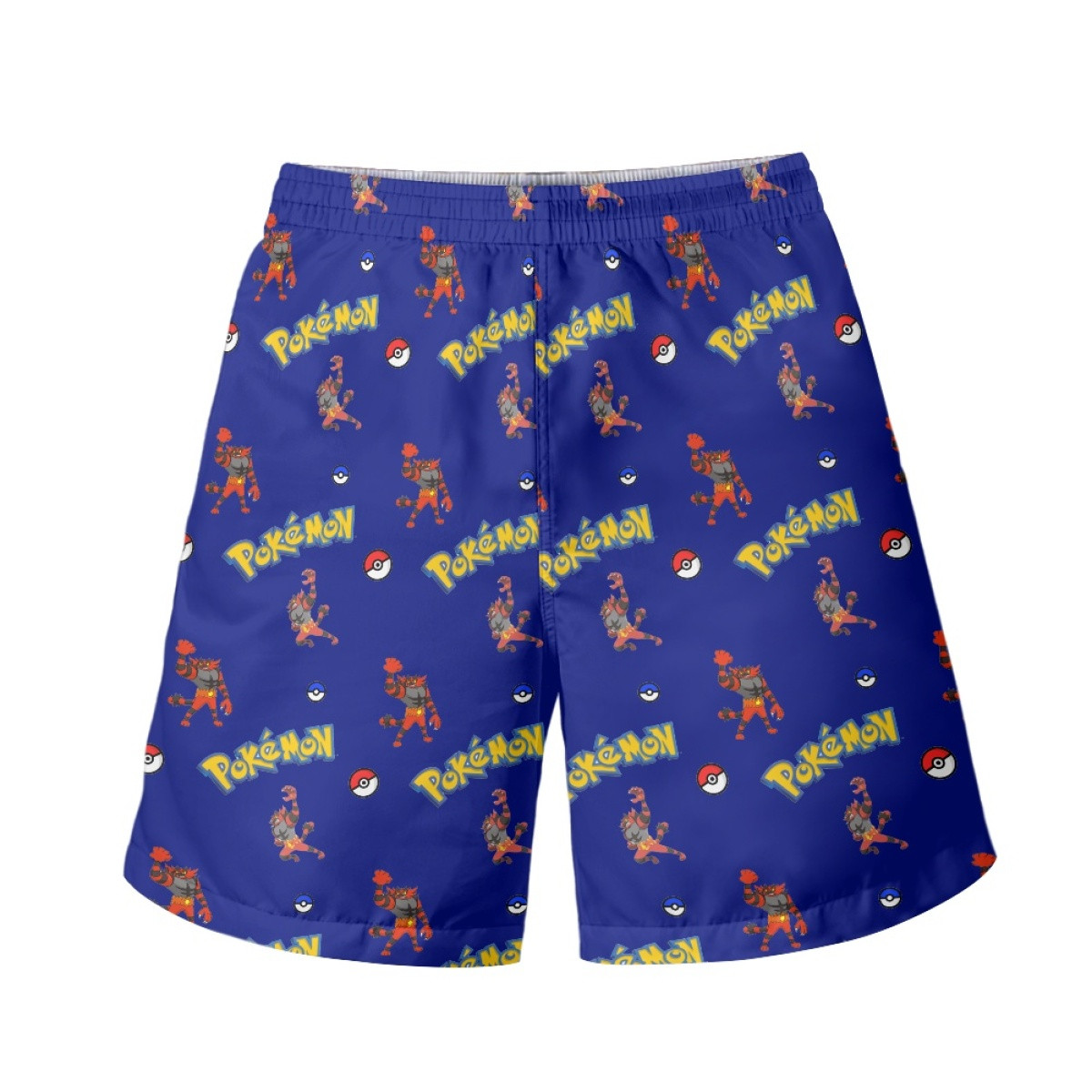 Pokemon Incineroar Beach Shorts Swim Pants Swimming Trunks - Incineroar Character Series Art