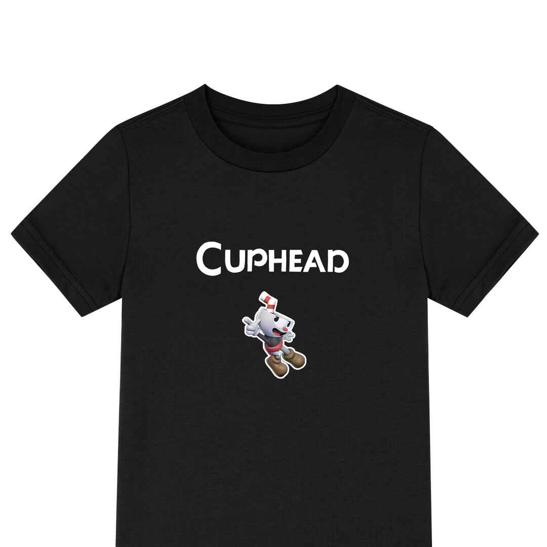 Cuphead Tee Shirt T-Shirt Short Sleeve - Cuphead Smash Character Art