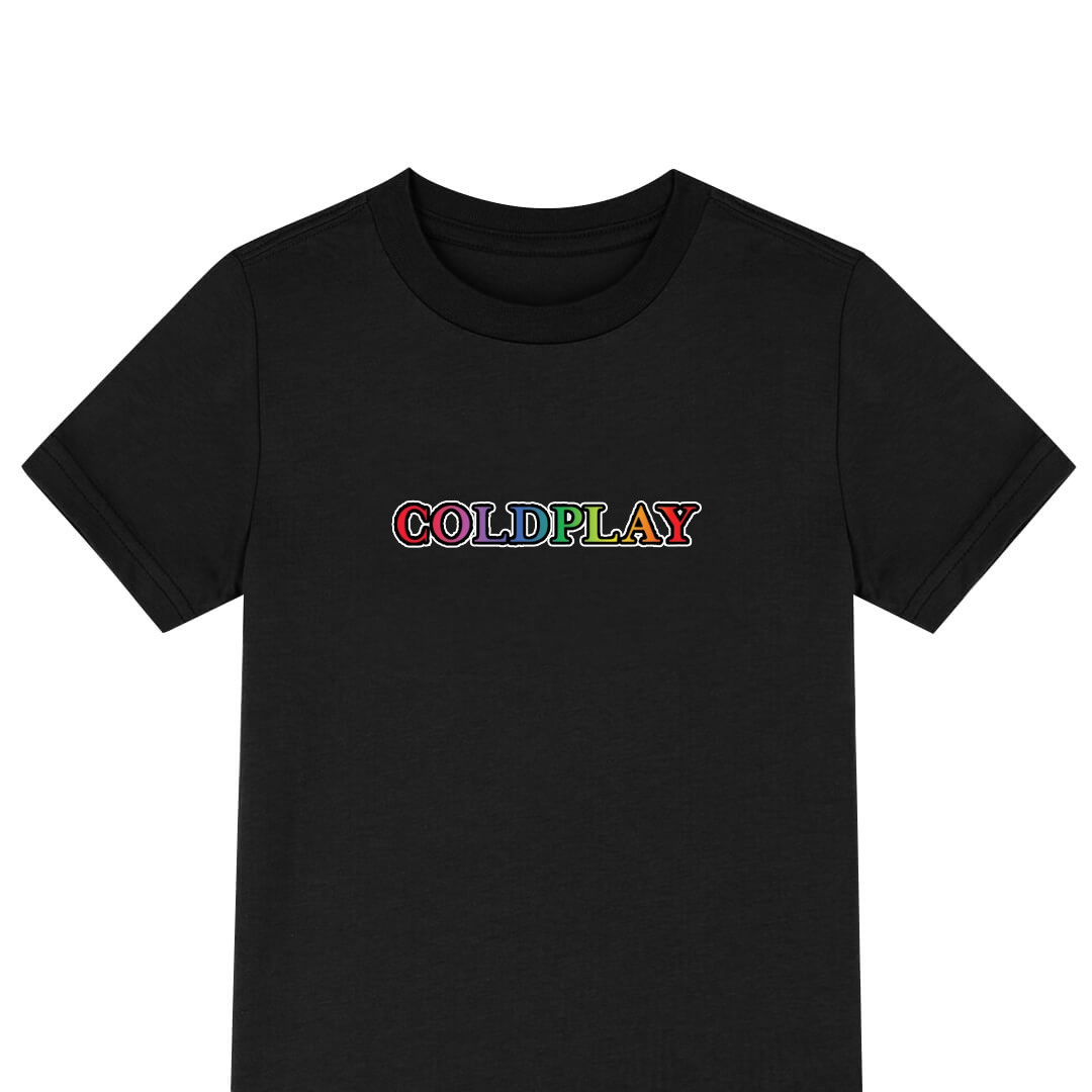 Coldplay Tee Shirt T-Shirt Short Sleeve - Coldplay Logo