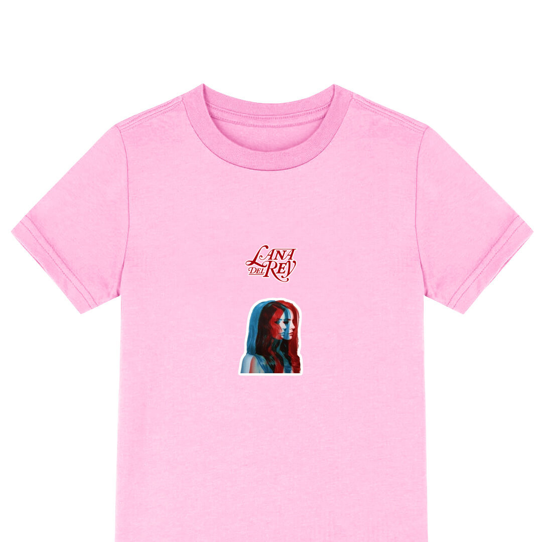 Lana Del Rey Tee Shirt T-Shirt Short Sleeve - Lana Del Rey Side Portrait Sticker Art