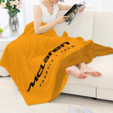 F1 Formula One Mclaren Blanket Throw - Mclaren Formula 1 Team Orange Poster