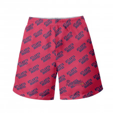 MLB Atlanta Braves Beach Shorts Swim Pants Swimming Trunks - Atlanta Braves Medley Monogram Wordmark