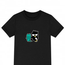 Sanrio Badtz-Maru Tee Shirt T-Shirt Short Sleeve - Badtz-Maru And Pochi Sticker