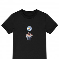 Erling Haaland Tee Shirt T-Shirt Short Sleeve - Erling Haaland Manchester City Back Sticker Art