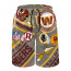 NFL Washington Commanders Beach Shorts Swim Pants Swimming Trunks - Washington Commanders Mania Collage Logo