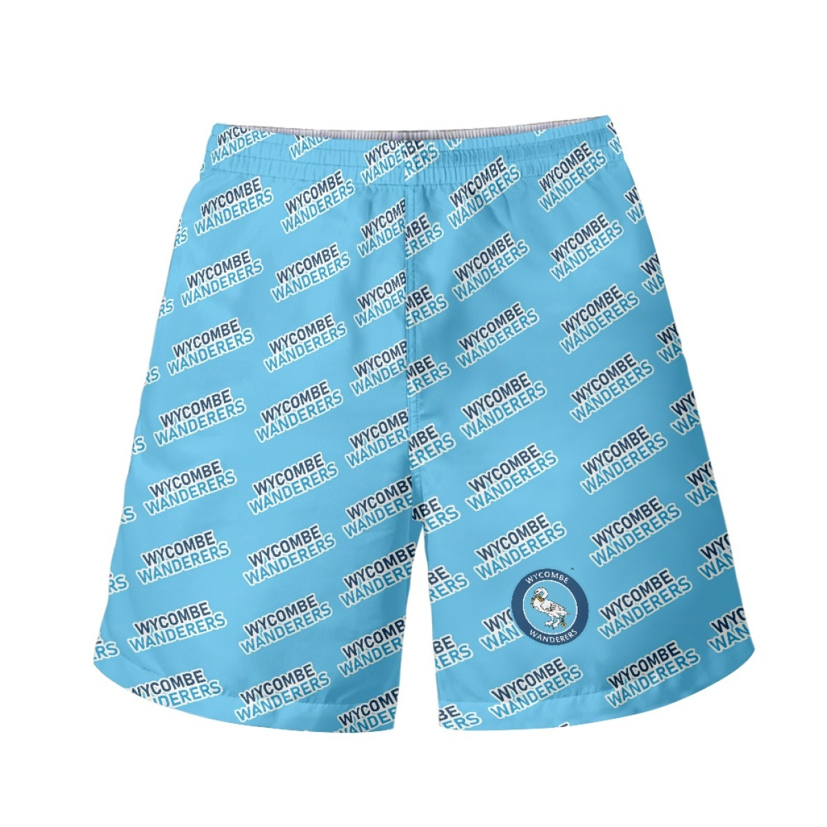 Wycombe Wanderers FC Beach Shorts Swim Pants Swimming Trunks - Wanderers Football Club Medley Monogram Wordmark