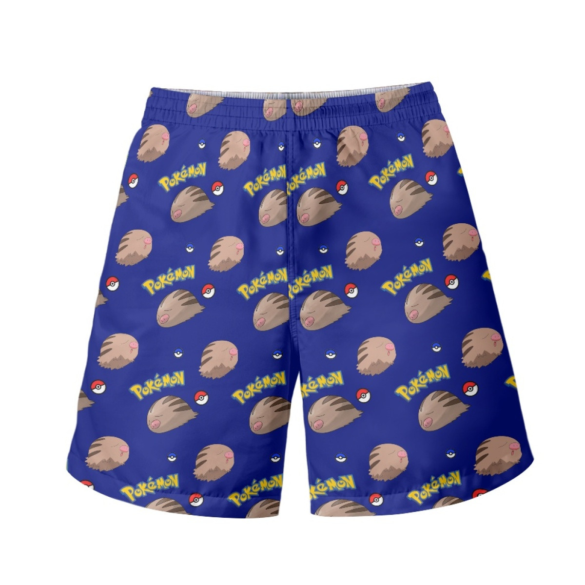 Pokemon Swinub Beach Shorts Swim Pants Swimming Trunks - Swinub Character Series Art