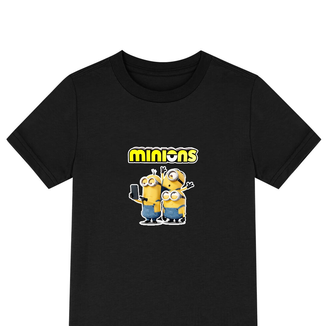 Minions Tee Shirt T-Shirt Short Sleeve - Kevin Stuart And Bob Selfie