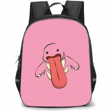 Pokemon Lickitung Backpack StudentPack - Lickitung Avatar On Pink Background