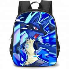Pokemon Lucario Backpack StudentPack - Lucario Shouting Painting Art