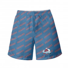 NHL Colorado Avalanche Beach Shorts Swim Pants Swimming Trunks - Colorado Avalanche Medley Monogram Wordmark