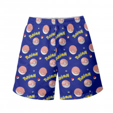 Pokemon Voltorb Beach Shorts Swim Pants Swimming Trunks - Voltorb Character Series Art