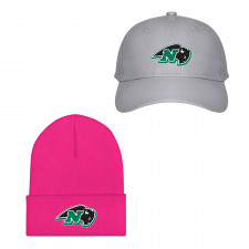 Nichols College Bison Baseball Cap Beanie Hat - Nichols College Bison College Football Team Single Logo