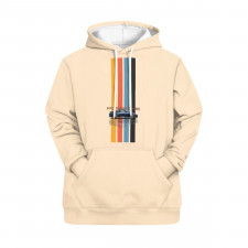 Porsche Hoodie Pullover  - Porsche 911 Blue Car On Stripe Background