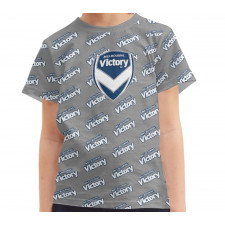 Melbourne Victory FC Tee T-Shirt - Melbourne Football Club Medley Monogram Wordmark