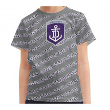 Fremantle Dockers Football Club Tee T-Shirt - Dockers Football Club Medley Monogram Wordmark