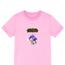 League of Legends Neeko Tee Shirt T-Shirt Short Sleeve - Neeko Playing With Butterfly Chibi Art