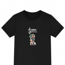 The Legend of Zelda Link Tee Shirt T-Shirt Short Sleeve - Link Holding Majora's Mask